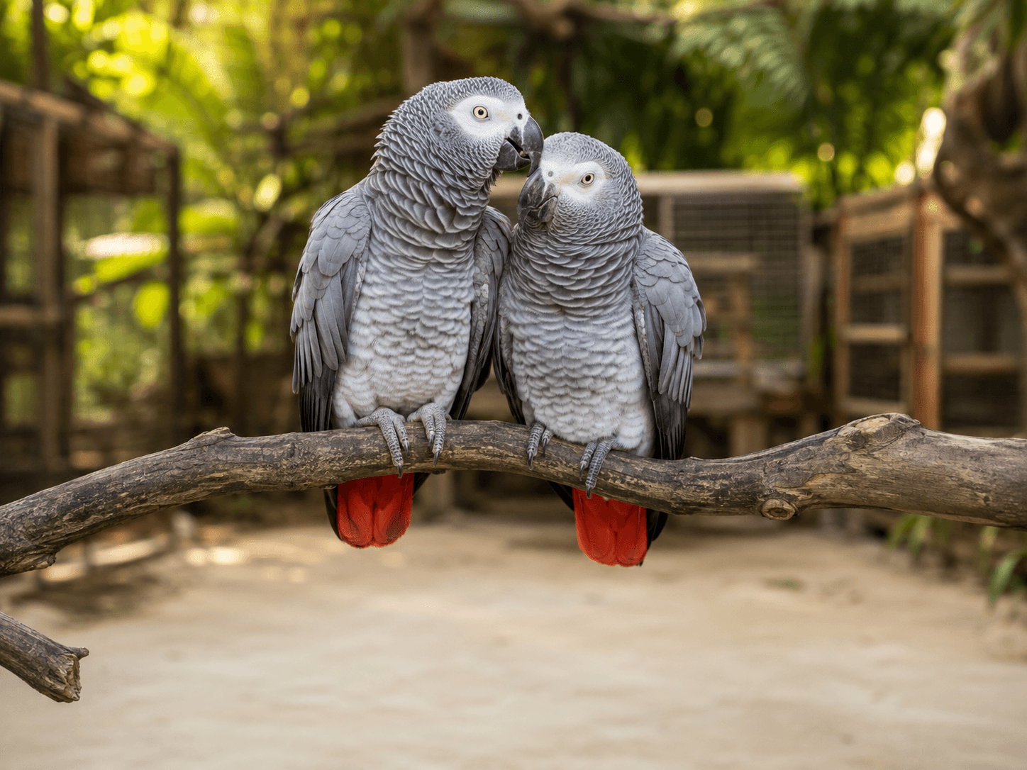 African Grey parrots